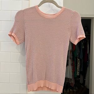 Zara Pink & Blue Stretchy Top